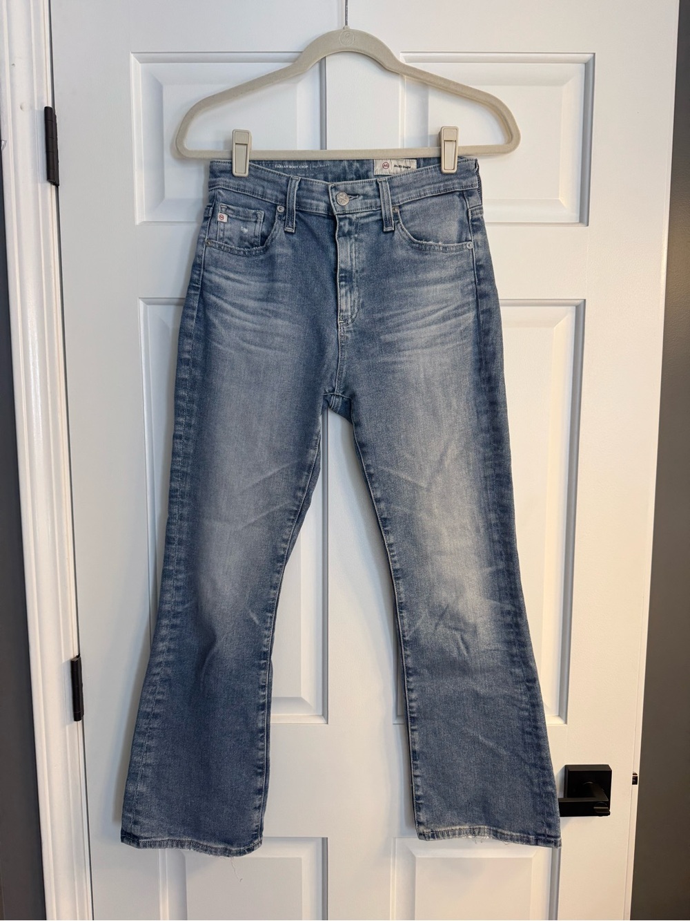 AG Adriano Goldschmied Light Blue Boot Crop Jeans sz27